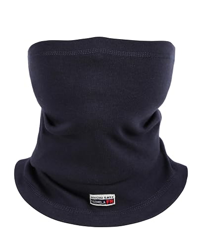 TICOMELA FR Neck Gaiter 7oz Lightweight Flame Resistant Welding Hood Face Mask, NFPA2112 CAT2 Fire Safety Protection