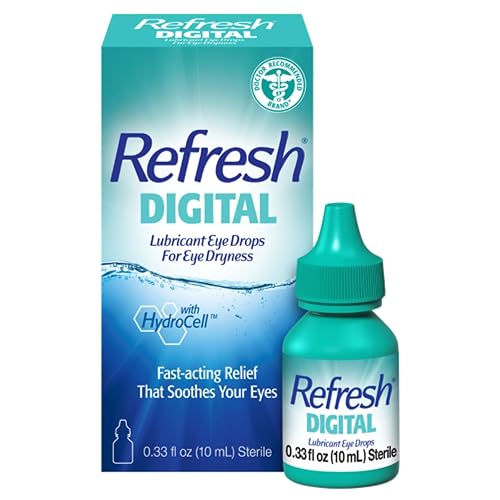 REFRESH DIGITAL Lubricant Eye Drops Artificial Tears, 0.33 fl oz (10 mL)