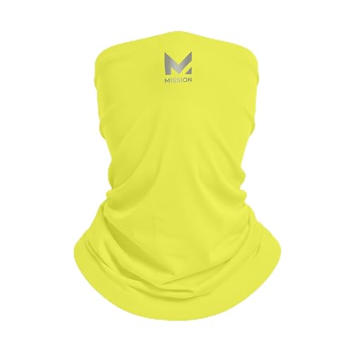 MISSION Multi-Use Neck Gaiter Face Mask for Ski & Outdoors, UPF 50, Breathable Lightweight Fabric