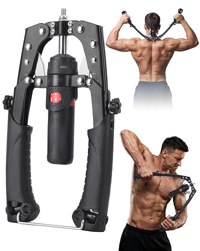 Abahub Twister Arm Exerciser, Hydraulic Power Chest Expander Max 440 LBS | Forearm Trainer for Men, Arm and Chest strengthener, Adjustable Resistance Home Gym Workout Equipment