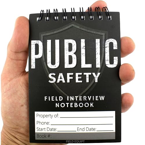 Field Equipt Law Enforcement Incident Report Notepads, Sheriff, Security & Police Gear, EDC Officer Notebook, Cop Gifts, Interview Equipment Accessories Book, 6 Pack (Security)