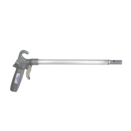 Guardair Long John Safety Air Gun with 18-Inch Aluminum Extension, High Performance OSHA Compliant Alloy Nozzle, Gray/Silver (75LJ018AA)