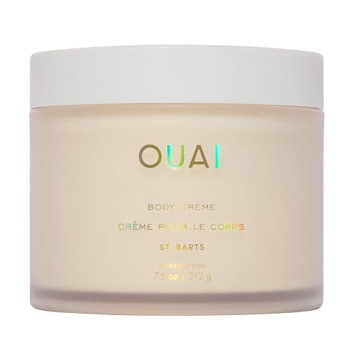 OUAI Body Cream - Hydrating Whipped Body Cream - St. Barts (7.5 oz) | With Cupuaçu Butter, Coconut Oil & Squalane - Softens Skin and Delivers Healthy-Looking Glow - Sulfate Free Skin Care
