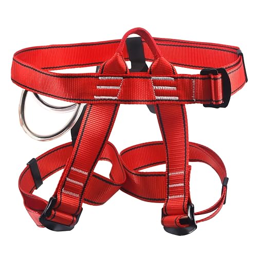 NewDoar Climbing Harness, Mountaineering Rock Climbing Harness, Half Body Harness for Rappelling Fire Rescuing Tree Climbing