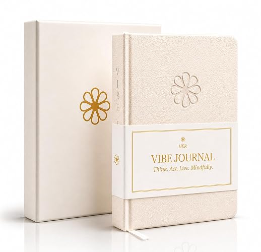 Guided Journal for Women | 13-Week Mindfulness & Personal Growth Journey with Short Readings, Daily Prompts & Practical Exercises | Self-Care & Gratitude | A5 Vegan Leather | Gift Box | Her Vibe