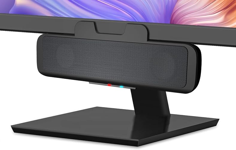 Cyber Acoustics CA-2890BT USB and Bluetooth Speaker Bar with Speakerphone | Compact Speaker Bar for PC and Mac, Great for Calls and Music, Auto-Switch Between Devices, Mic Mute Button, 5ft Cable