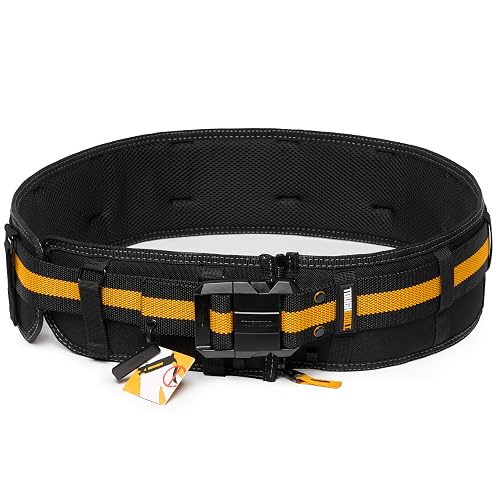 ToughBuilt ClipTech - Pro Padded Belt, Steel Buckle, TB-CT-41P | Padded Support, Adjustable Fit, Steel Buckle, Fits All ClipTech Pouches, Heavy-Duty Construction