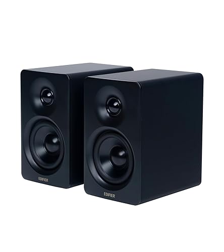 Edifier M60 Multimedia Speaker, 66W RMS Computer Speaker, Black | Bluetooth 5.3, Hi-Res Audio with LDAC, 3" Mid Bass & 1" Tweeter, USB-C AUX Inputs, Compact Desktop Speaker