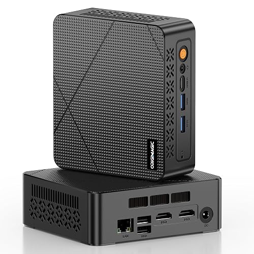 origimagic C3 Mini PC Intel Core i3-5005U, 8G RAM 512G SSD | 2 HDMI, Gigabit LAN, Wi-Fi 5, 10 OS, Home Office Mini Computer, Learning & Digital Signage & Thin Client Cloud