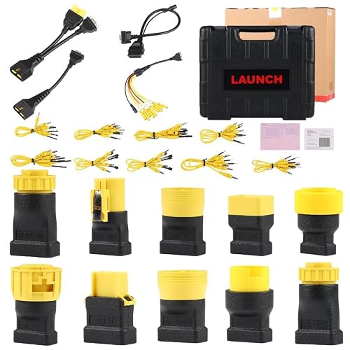 LAUNCH Heavy Duty Truck Software for X431 PRO3S+Elite, PRO5, PRO3 V+ Elite | Get Free Adapter Set, Heavy Duty Truck Diesel Diagnostic, Work with X431 ProS+ Series for 24V HD Trucks&Commercial Vehicles