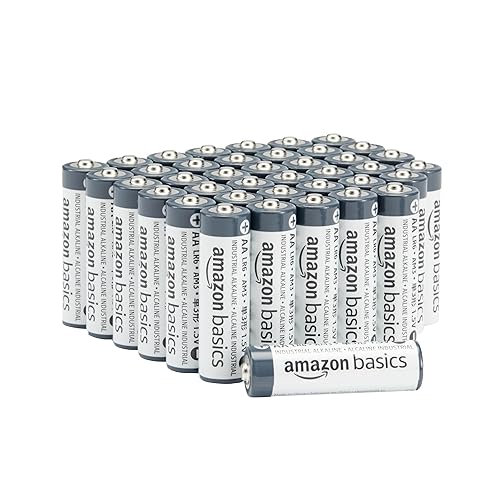 Amazon Basics 40-Pack AA Industrial Alkaline Batteries, 1.5 Volt, Long-Lasting Power, 5-Year Shelf Life