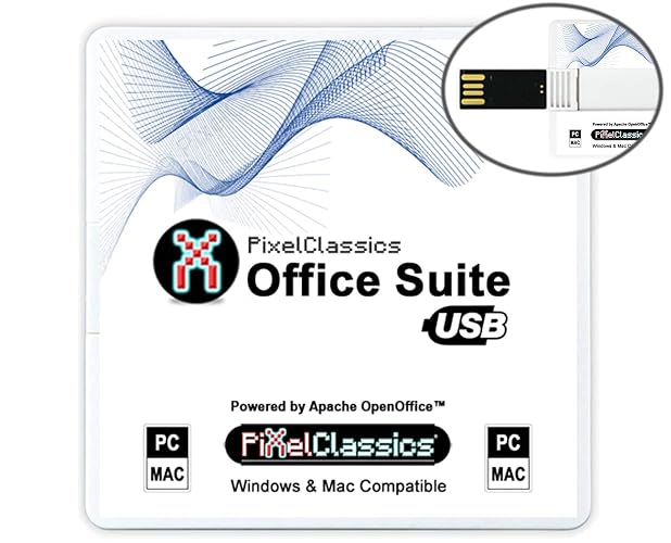 Office Suite 2026 on USB | MS Office Alternative Compatible with Office 2024 2021 Word Excel PowerPoint Files | Lifetime License & Free Updates | Powered by Apache OpenOffice for Windows 11 10 PC Mac
