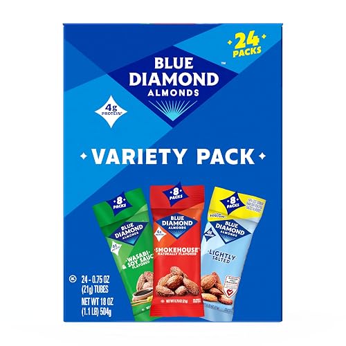 Blue Diamond Almonds On-The-Go Variety Classic Crunch Pack, 24 Packs
