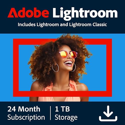 Adobe Lightroom 1TB | AI-assisted photo editor | 24-Month Subscription |PC/Mac | Digital Download [PC/Mac Online Code]