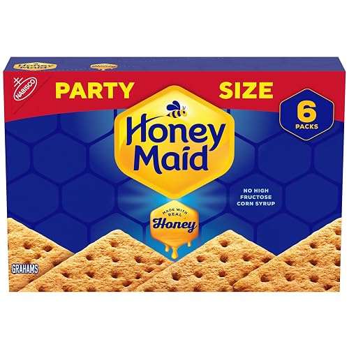 HONEY MAID Graham Crackers, Lunch Snacks, Party Size, 28.8 oz | 8g Whole Grain Per 30g Serving, Made with Real Honey, No High Fructose Corn Syrup