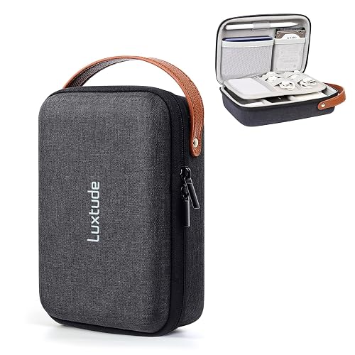 Luxtude Tech Organizer Travel Case, Portable Electronics Organizer | Hard Shell Zipper Case for Charging Cables, Power Banks and Other Travel Essentials (External Size 8.5 x 5.9 x 2.5 Inch)