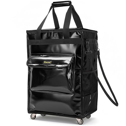 BALEINE Reusable Grocery Bags on Wheels, Rolling Tote Bag, Shopping Trolley, Large Backpack Shopping Carts for Groceries
