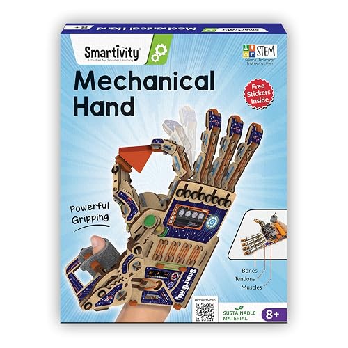Smartivity Robotic Mechanical Hand STEM Toy for Kids 8-14 | Parents' Choice Award Winner | Superhero STEM Toy | Birthday Gift for Boys & Girls Ages 8,9,10,11,12,13,14