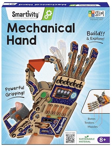 Smartivity Robotic Mechanical Hand STEM Toy for Kids 8-14 | Parents' Choice Award Winner | Superhero STEM Toy | Birthday Gift for Boys & Girls Ages 8,9,10,11,12,13,14