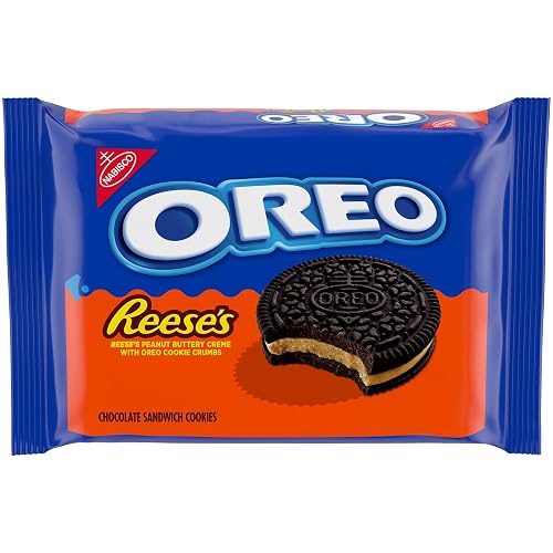 OREO REESE'S Peanut Buttery Creme Chocolate Sandwich Cookies, 12.35 oz | Certified Kosher