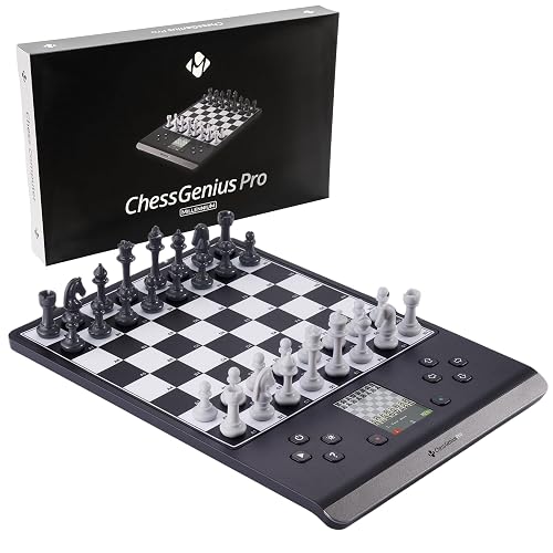 Millennium ChessGenius Pro M815 – Electronic Chess Computer with 2200 ELO Adaptive AI Skill Levels, Color Display, Built-in Trainer, Magnetic Travel Design