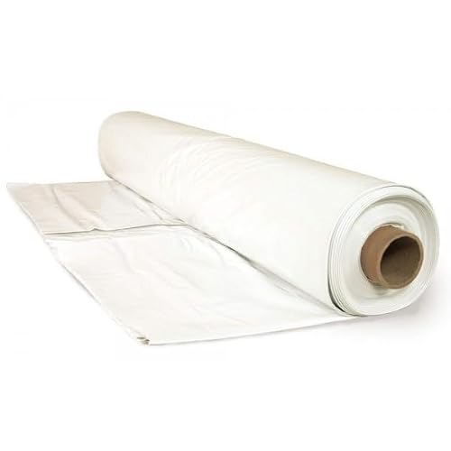 VBS - Polyethylene Plastic Shrink Wrap - 7 mil – White Boat Shrink Film for use with Heat Gun, Industrial Shrink Wrap, Plastic Sheeting for Protection and Storage, Boat Shrink Wrap (14' x 20')