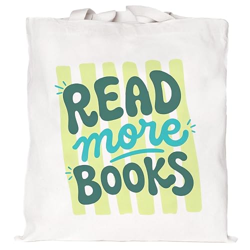 Mahrokh Read More Books Canvas Tote Bag, Book Lovers Gifts for Women Reader