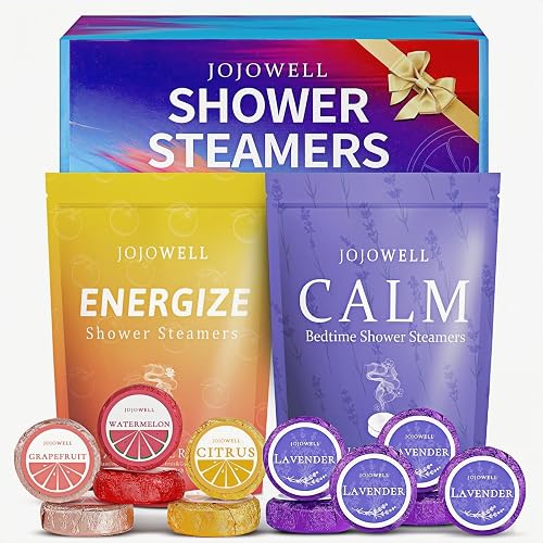 Shower Steamers Aromatherapy - 12 Pack Shower Bomes with Essential Oils, Birthday Gifts for Women Wife, Relaxation Self Care SPA Christmas Gift for Women Mom Grandma Sister