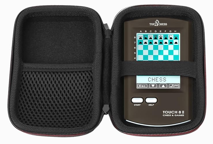 Maoershan Hard Travel Portable Case Compatible with Top 1 Chess Touch Electronic Chess Strategy Games Computer Kids Chess Skills (Case Only)