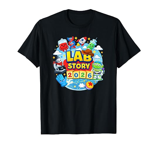 Lab Story Day Funny Cartoon Design T-Shirt