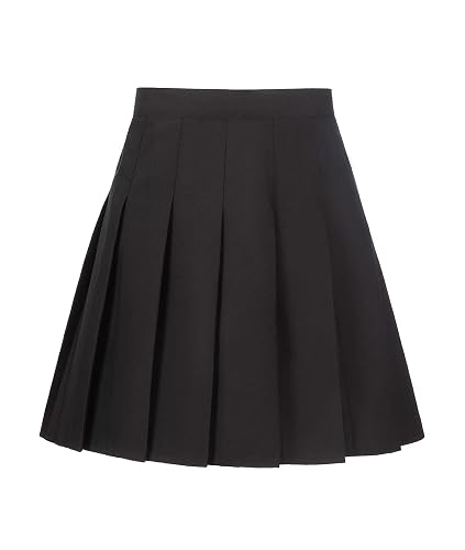 Womens Pleated Skirt with Built-in Shorts High Waisted A-Line Skirts S-4XL | High waist pleated skirt for women, A-line mini skirt, ideal for preppy daily, school dating & casual streetwear for women
