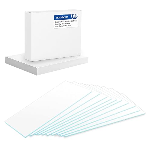 TLC Plates, 25mm x 75mm Glass Backed TLC Silica Gel Plate, Thin Layer Chromatography Plates for Lab School Science, 80 /Box