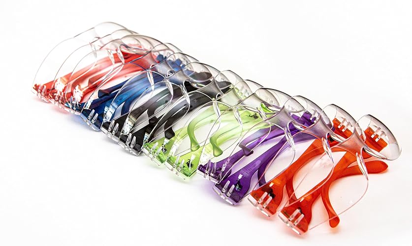 G & F Products 13016-NEW Safety Goggles, 99% Protection Against UV-A, B & C Rays, Impact & Ballistic Resistant, Clear Lenses, 12 Pack