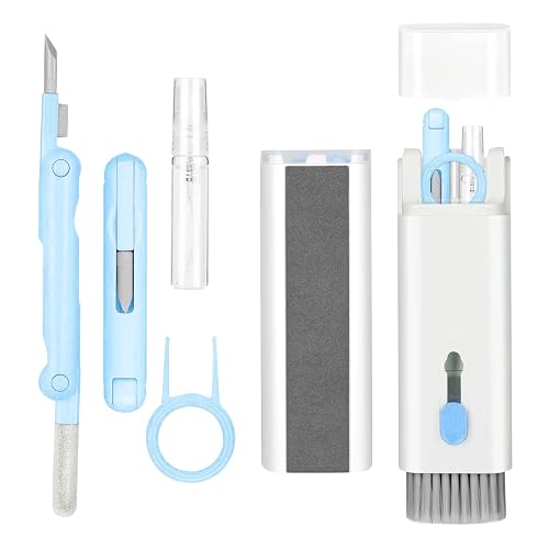 7-in-1 Electronic Cleaner Kit,Keyboard Cleaner,Laptop Cleaner Kit for Monitor, Cell Phone, Headset, Lego, Laptop Camera Lens(Blue)