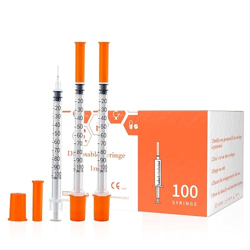 U-100 1ml 31ga Disposable Syringe and 31G x 6 mm (1/4") Needle 100Pack | Lab Dispensing Supplies