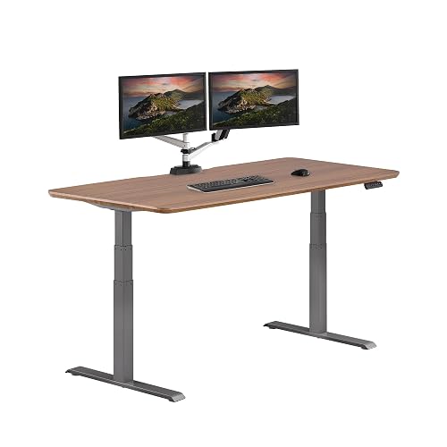 Vari Classic Electric Standing Desk – 72x30 – Walnut/Slate