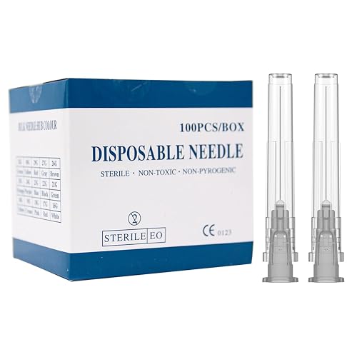 27 Gauge 1 Inch Needle,100 PCS Luer Lock Industrial Dispensing Accessories Needles,Individually Wrapped