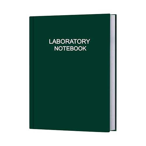 Tuun Fuplan Lab Notebook/Laboratory Notebook - (.25" Grid Format), Laboratory Notebook Quad Ruled Science Lab Book with Grid Pages: Table of Contents for Chemistry, Physics, Biology, 8" x 10", Green