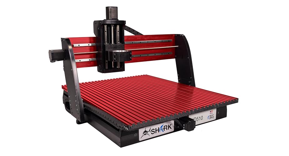 Next Wave CNC Shark HD510 includes Vcarve Design Software. CNC for Routing/Engraving/Laser on Wood/Acrylic/Non-Ferrous Metal