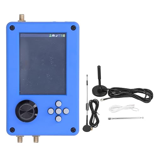 Eujgoov 1MHz6GHz SDR Radio Receiver Full Featured Software Transceiver with 3.5mm Audio Jack for PortaPack H2 (Blue)