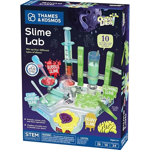 Thames & Kosmos Ooze Labs: Slime Lab Science Experiment Kit & Lab Setup, 10 Experiments with Slime | A Parents' Choice Recommended Award Winner
