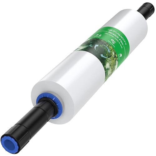 FugaCity Shrink Wrap-1 Roll with Handles 15 inch W 1000ft L Heavy Duty Stretch Wrap,60 Gauge 500% Stretch Industrial Strength