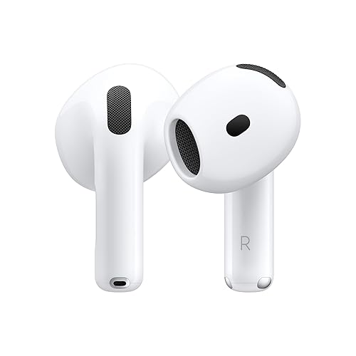 Apple AirPods 4 Wireless Earbuds | Bluetooth Headphones, Personalized Spatial Audio, Sweat & Water Resistant, USB-C Charging Case, H2 Chip
