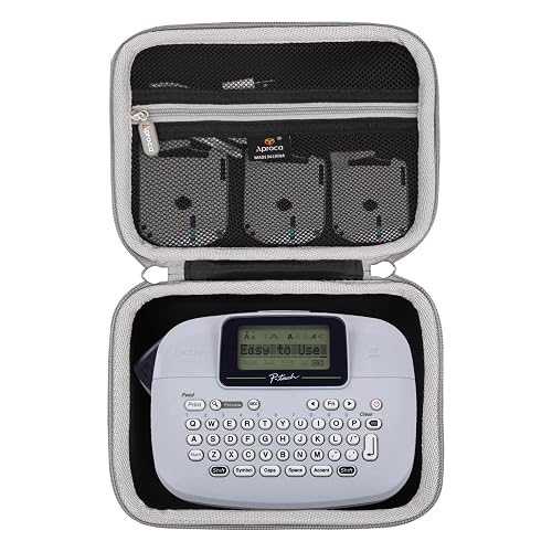 Aproca Storage Case Compatible with Brother PT-M95 P-Touch Monochrome Label Maker, Portable Hard Bag for 4 Label Tapes (Case Only)