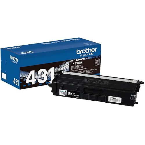 Brother Printer TN431BK Standard Yield Toner-Retail Packaging , Black | Office document printing with 3000 page yield and smudge-proof black toner
