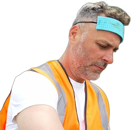 Occunomix Traditional Absorbent Cellulose Sweatbands, Cooling Sponge for Hard Hats, Motorcycle Riding, Construction, Running, Disposable