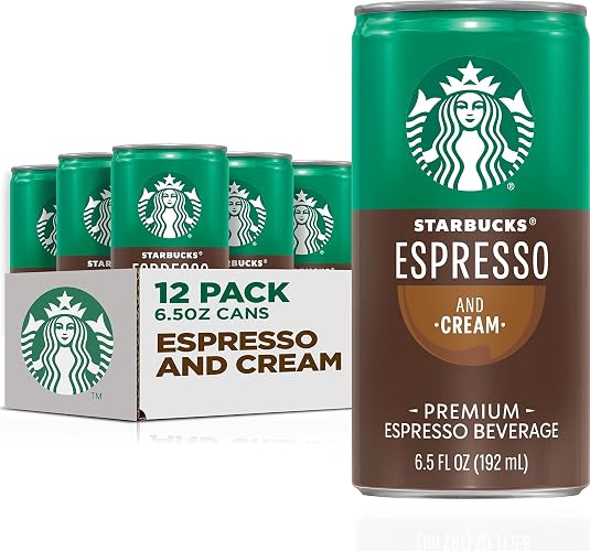 Starbucks Espresso & Cream, 6.5 Fl Oz Cans (Pack of 12)