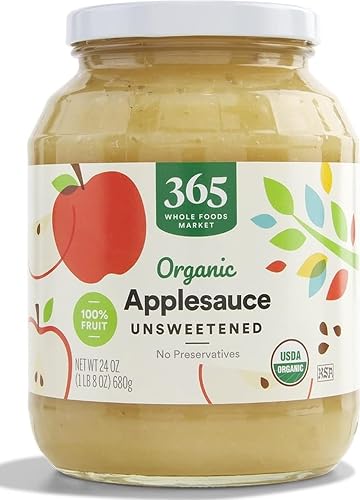 365 by Whole Foods Market, Organic Unsweetened Apple Sauce, 24 Ounce