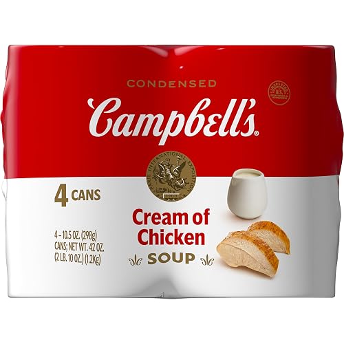 Campbell's Condensed Cream of Chicken Soup, 10.5 oz Can (4 Pack)