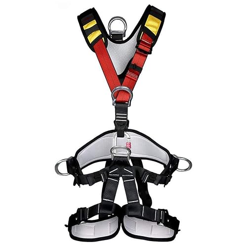 HandAcc Climbing Seat Belt, Large Size Safety Belt Climbing Gear for Tree Climbing, Fire Rescue, Rappelling